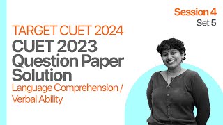 CUET 2023 Question Paper Solution | English | Set 5 | Session 4 | Kerala's #1 CUET | NCET Coaching