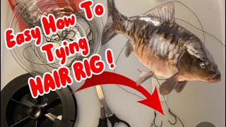 HOW TO TIE - Hair Rig Snell Know Easy - for fishing