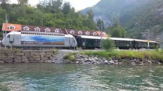 🇳🇴 Flåmbana arrive Flåm Norway