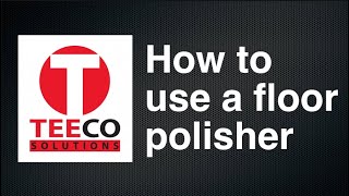 How to use a floor polisher when cleaning party tent tops.