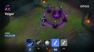 Veigar E + W + Q + A + A