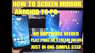 How To CAST / MIRROR Your Mobile Phone Screen to PC / Laptop Wireless | For Live Streaming | PUBG