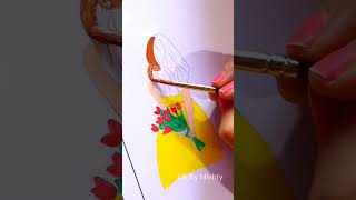 Girl mandala art | mandala art | shorts | youtube shorts