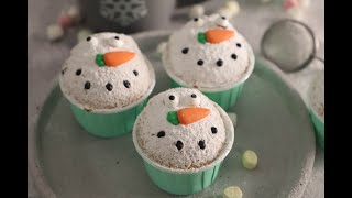 Muffins bonhommes de neige