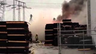 Abbotsford rubber mat fire 1