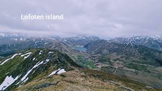 Hike in the Lofoten mountains