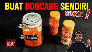 CARA BUAT BUBUK CABE ALA BONCABE || HOW TO MAKE CHILLI POWDER BY YOURSELF