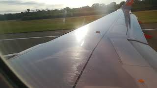 Plane lift off - Milan Malpensa to Faro, Portugal - Easyjet flight