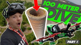 Ich ZERTÖRE meine FPV Drohne | 100 Meter Dive Part 1 | feat. @lcffpv | FPV German Deutsch