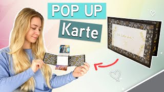 DIY Pop up Karte | Geschenk basteln | einfache Anleitung  kostenlos 💖