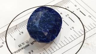 20 00 CT RARE COLLECTOR GEM TOP ROYAL BLUE SODALITE WGONNARDITE CUT GEMSTONE