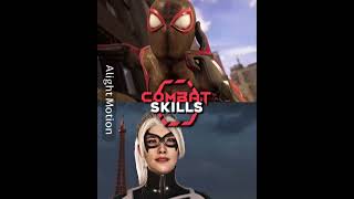 Miles morales vs black cat #spiderman2 #edit #1v1