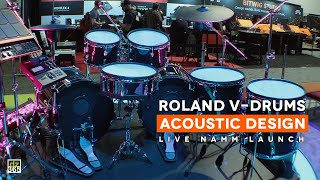 Roland V-Drums Acoustic Design NAMM launch - demo by Michael Schack and KJ Sawka