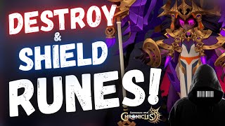 F2P TEMPLE of DARKNESS HARD MODE! DESTROY and SHIELD RUNES! How & Who - Summoners War Chronicles