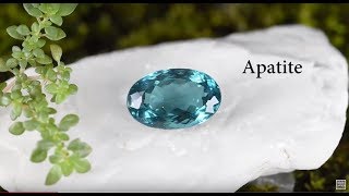 RARE NEON GREEN-BLUE PARAIBA-LIKE COLOR APATITE: GemSelect Video Review