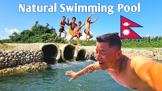 Natural Swimming Pool IN My Village. Father's Day Special Vlog.