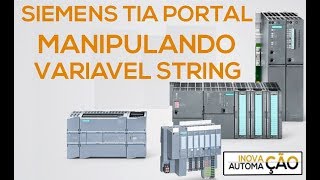 Declarar e Manipular STRING Texto Char no PLC / CLP Siemens Tia Portal