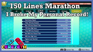 Tetris 99 - 150 Lines Marathon (I broke my  PB! 4:25)