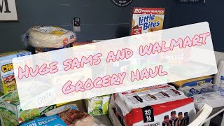 Huge Sams Club and WalMart Grocery Haul | Grocery Haul | WalMart Grocery Pick up