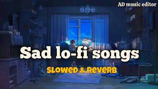 sad lofi songs || breakup mashup || sad mashup 2024 || slow and reverb || AD music 🎶 editor