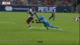 Montreal Alouettes Offense Short Passing game vs Toronto Argonauts in CFL Action Week 4