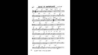 real book solo piano: alice in wonderland (Sammy Fain and Bob Hilliard)