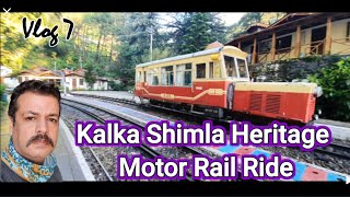 kalka shimla Motor Rail  journey  Toy train Heritage Train Simla