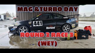 MAG & TURBO DAY ROUND 2 RACE 3 (WET AND ON SEMI SLICKS) CLUBMANS SALOON SERIES