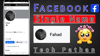 How make single name on Facebook 2024 | Fb pa single name kasa banya | 2024 #youtube