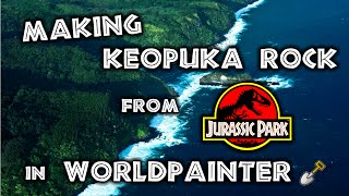 Making Jurassic Park in WorldPainter Pt2 - Keopuka Rock