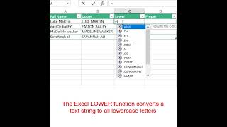 Uppercase, Lowercase and Prompt in Excel #shorts #excel #upper #lower #prompt