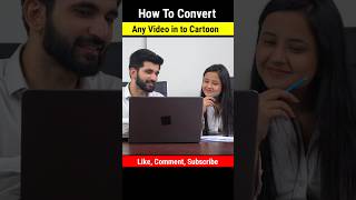 Anime Video Kaise Banaye | How To Convert Any Video Into Cartoon Video For Free #aianime #shorts