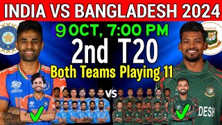 India vs Bangladesh 2nd T20 playing 11 | India vs Bangladesh T20 Series 2024 | Ind vs Ban 2024