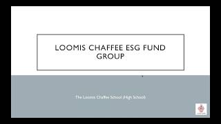 Student Managed Fund Story: Loomis Chaffee School