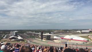 Start of the 2016 Formula 1 USGP at Circuit of the Americas