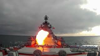 MOTHER RUSSIA Navy in action! Massive Missile Fire Battlecruiser and Destroyer  S5U0x7G1