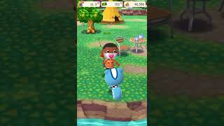 Playing animal crossing: pocket camp