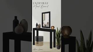 Modern Black Boho Entryway Idea