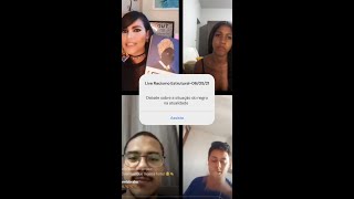 Live sobre Racismo Estrutural Phellipy, Ana Júlia, Waydlle e Arthur