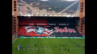 De André, la coreografia da brividi del Genoa