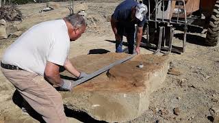 Cutting Sandstone for the Brown County State Park  5-12-21