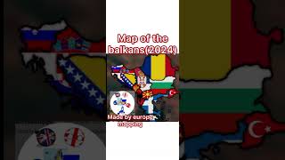 Map of the balkans 2024