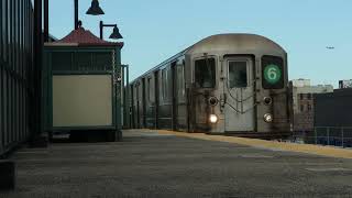 R62A 6 Train arriving at Elder Avenue