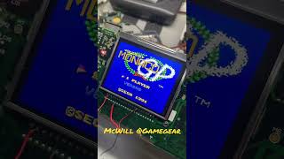 McWill lcd mod on Gamegear #8pins #sega #gamegear