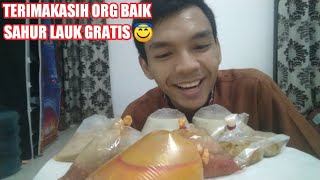 BERKAH SELALU ORG BAIK 😇 UNBOXING MAKANAN YG DIBAWA DARI TEMPAT KERJA 😂