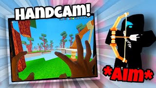 Watch and Learn MOBILE TanqR AIM in Roblox Bedwars… (Handcam)