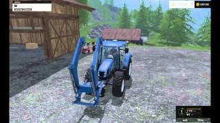 Testing out FS15 : Funny front loader!