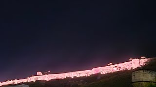 Chittorgarh Fort Night Light Decoration View | Chittorgarh Fort ki Youtube Video