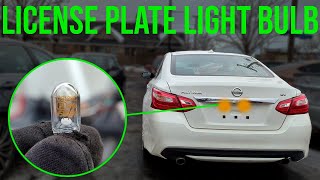 How to Replace License Plate Light Bulb - Nissan Altima (2013-2018)