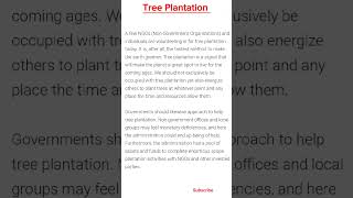 Tree Plantation paragraph. #paragraph